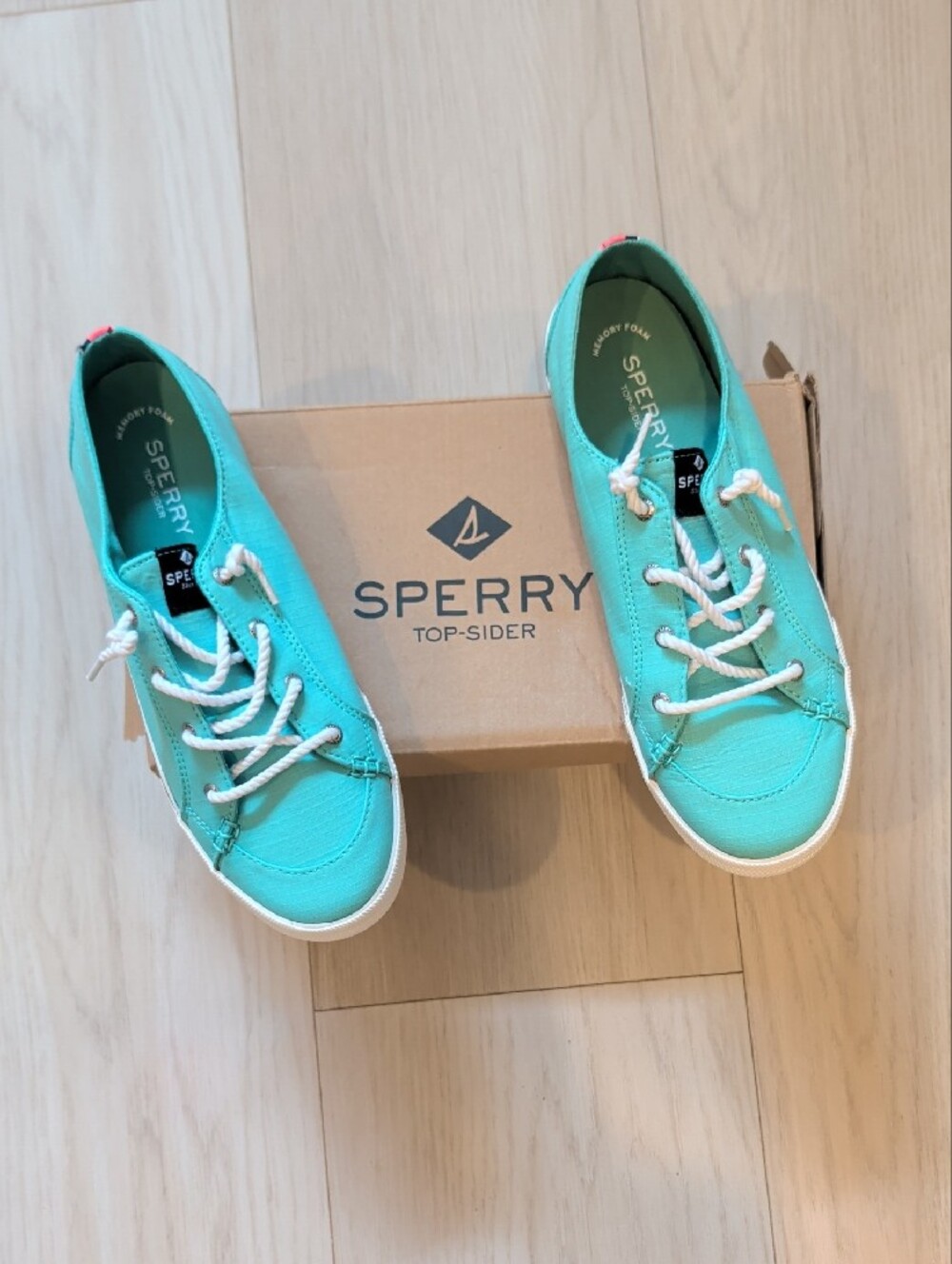 Sperry Turquoise Lace-Up  Sneakers